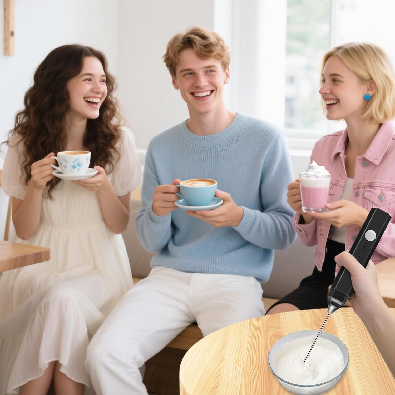 Espumador de Leche Recargable Styuanmmy 3 Velocidades 130g