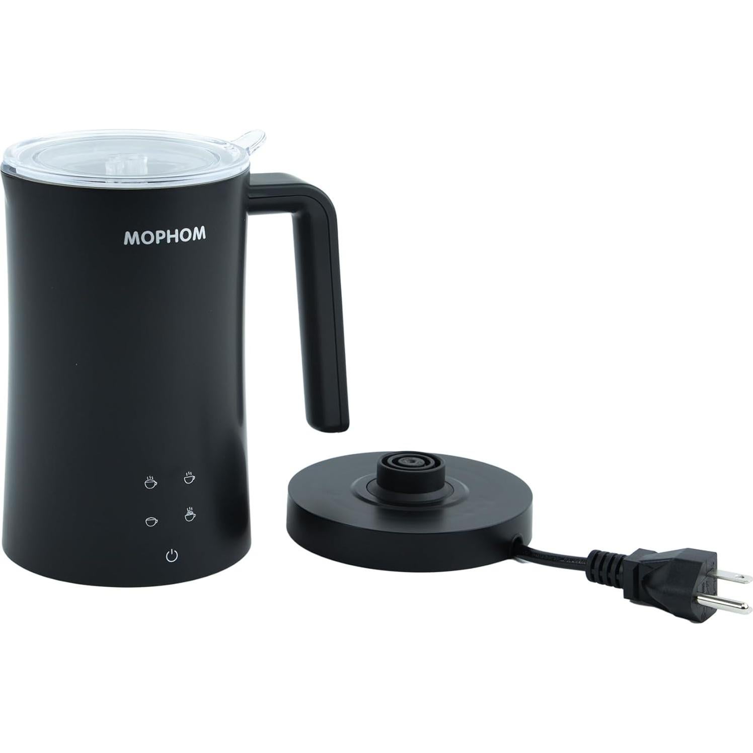 Espumador de Leche Mophom MMF02 350ml 4 en 1 Eléctrico Negro