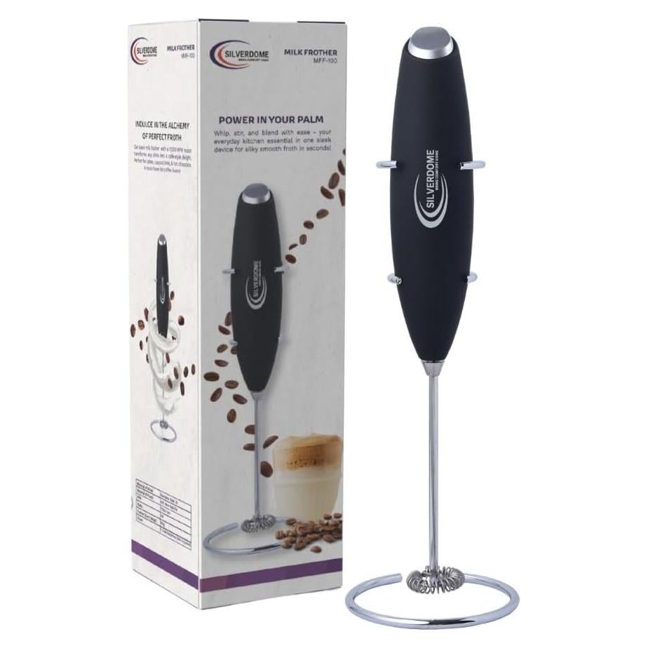 Batidor de Leche Portátil Silverdome MMF-100 Acero Inoxidable