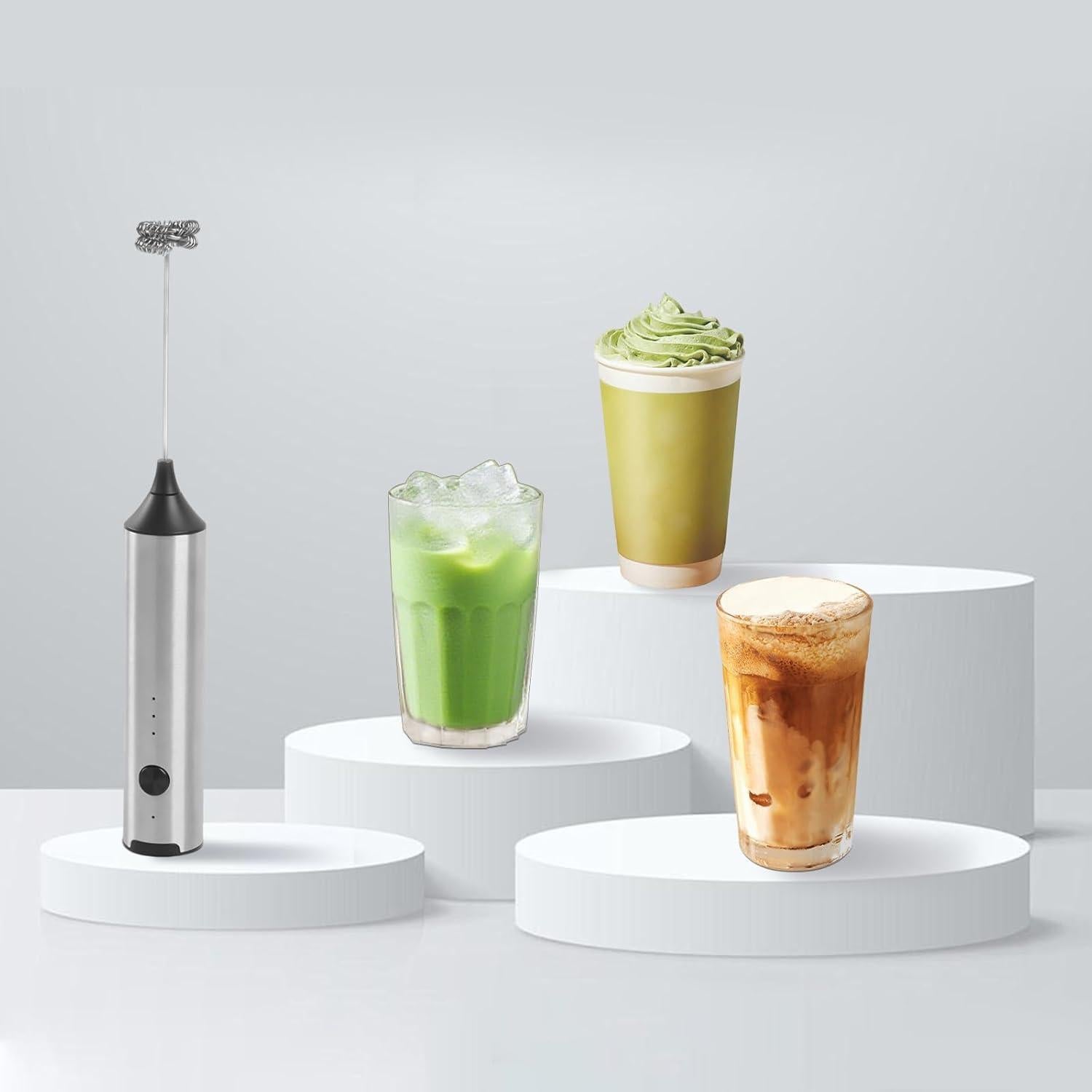 Espumador de Leche Eléctrico LetStay con Cucharita - 3 Velocidades