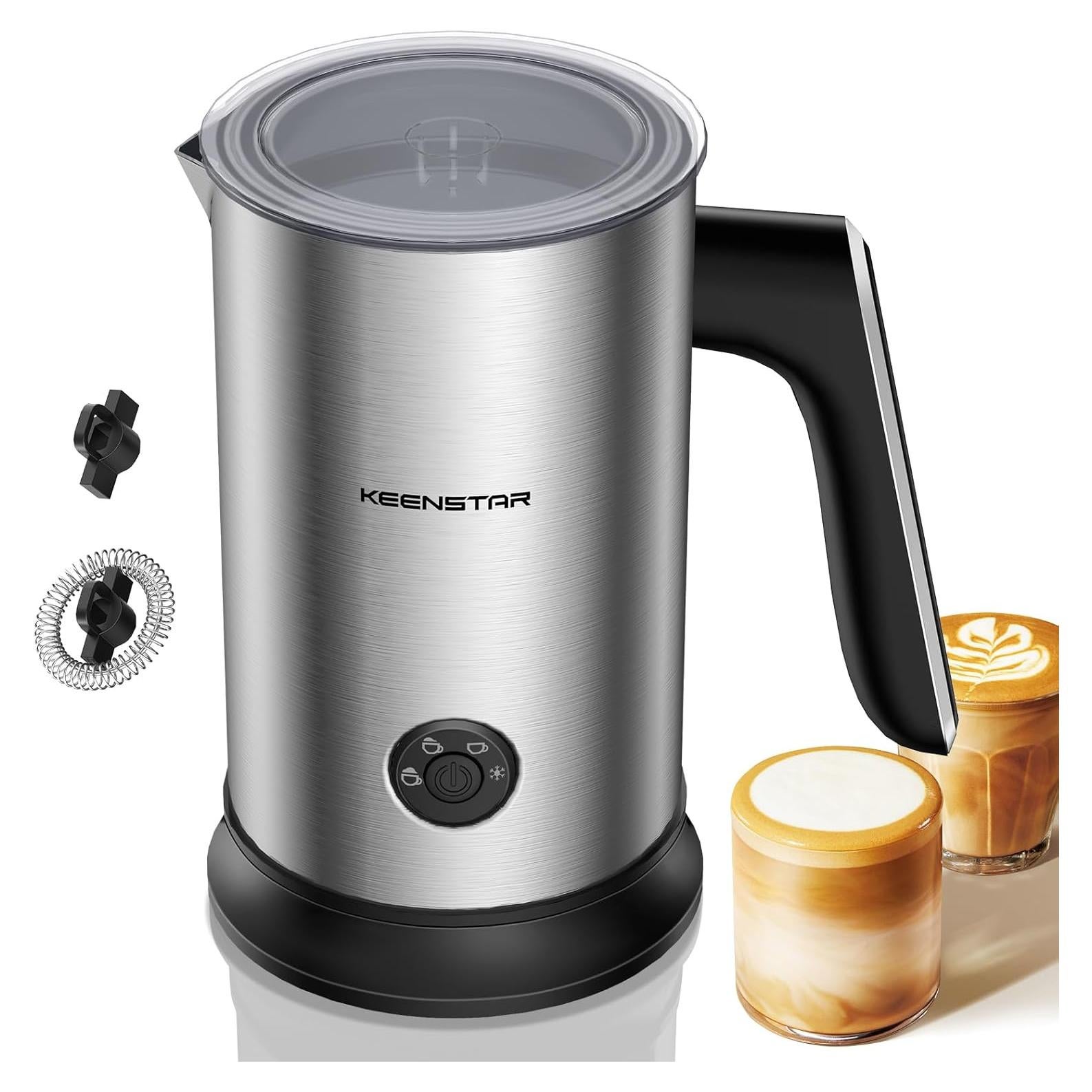 Espumador de Leche Eléctrico Keenstar MK701A 240ml Acero Inoxidable