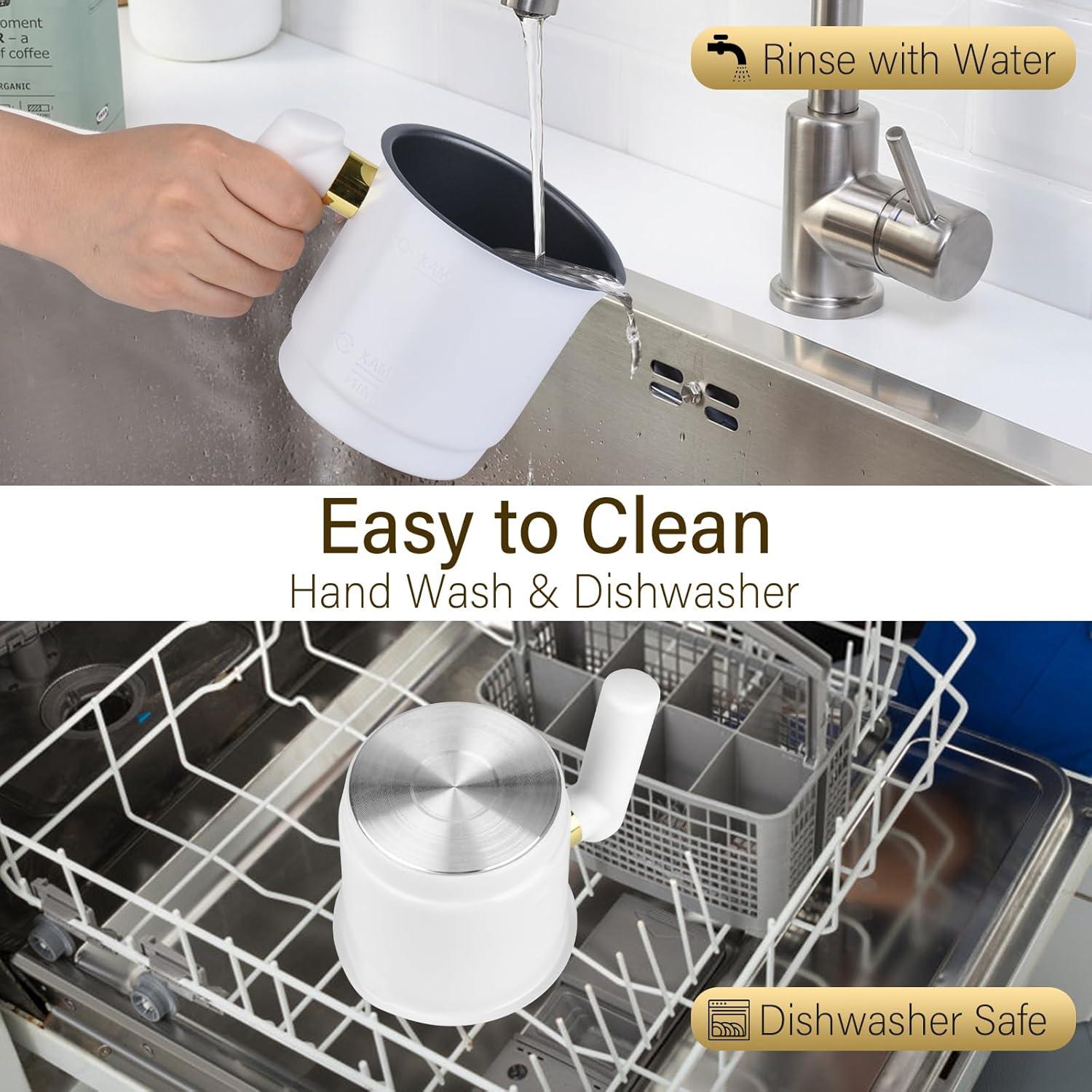 Espumador de Leche Eléctrico FRMITKL 430 ml Acero Inoxidable