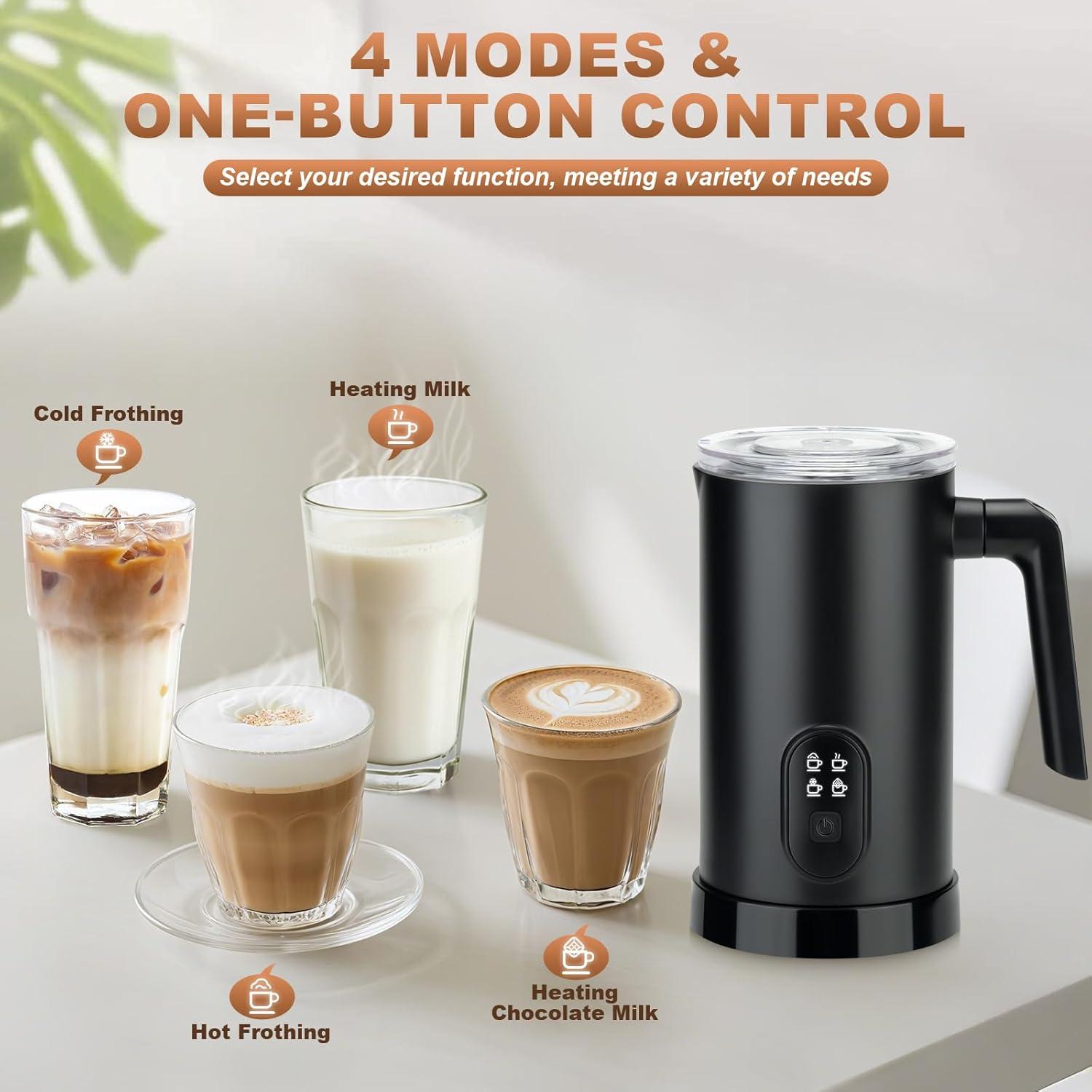 Espumador de Leche Eléctrico Freebala GW-001 350ml 4 en 1