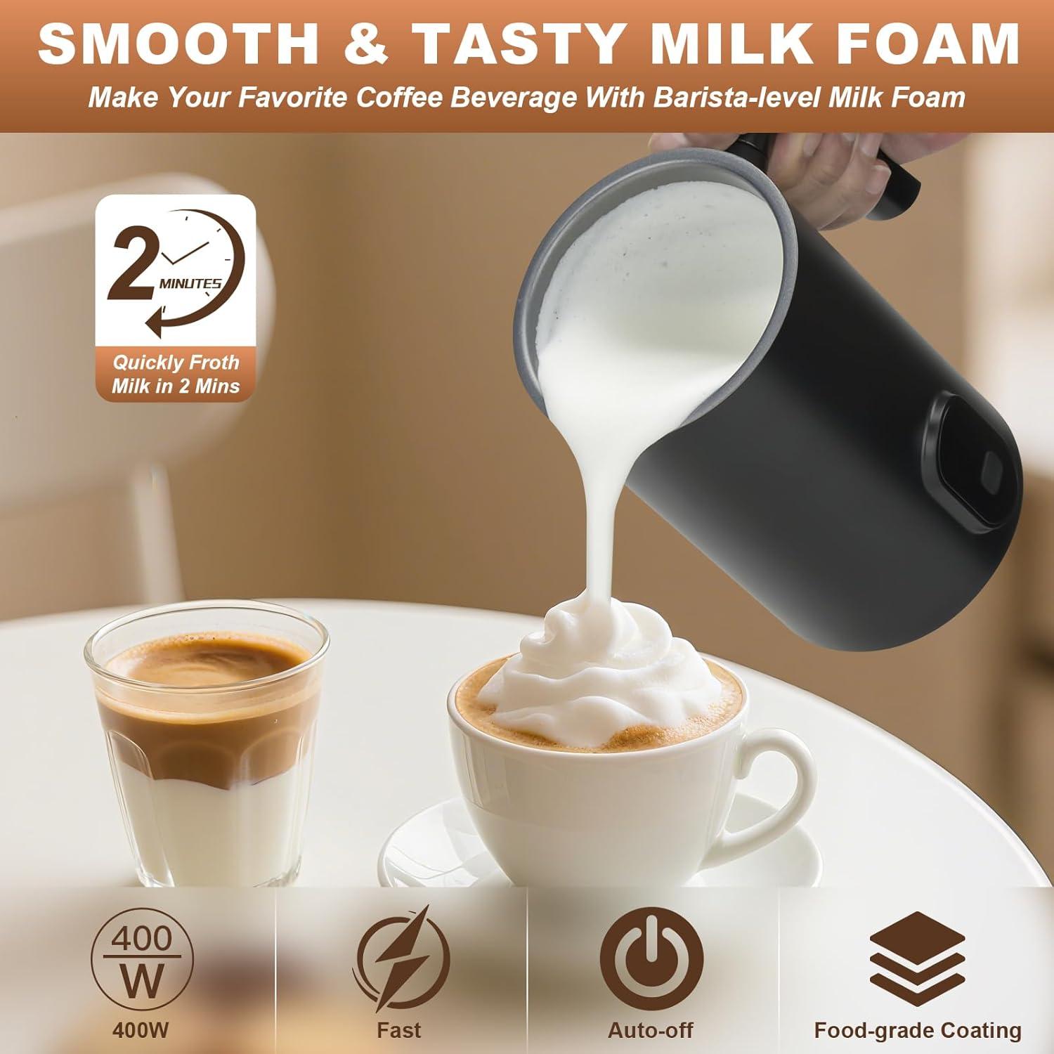 Espumador de Leche Eléctrico Freebala GW-001 350ml 4 en 1