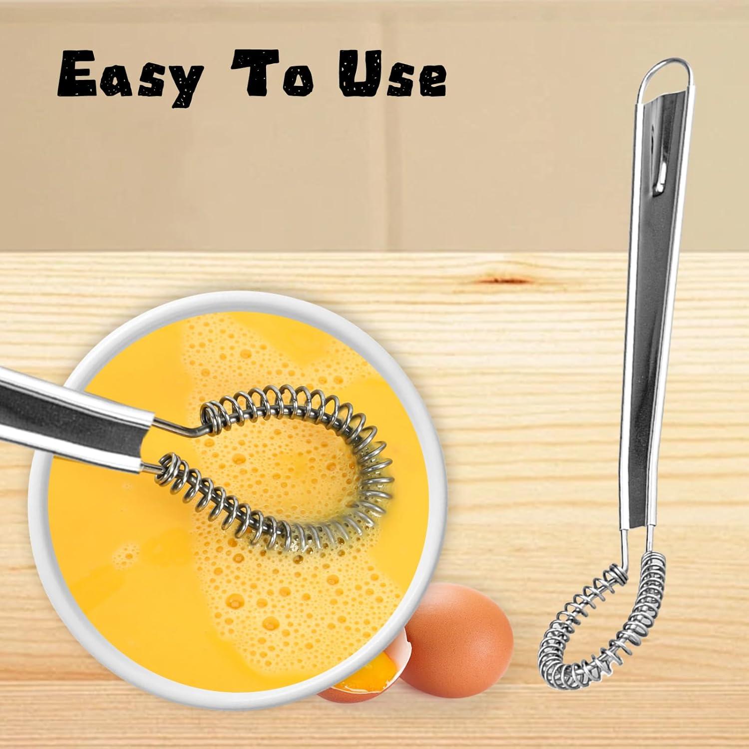 Batidor de Huevos Mini Lygchii Acero Inoxidable 2 Piezas