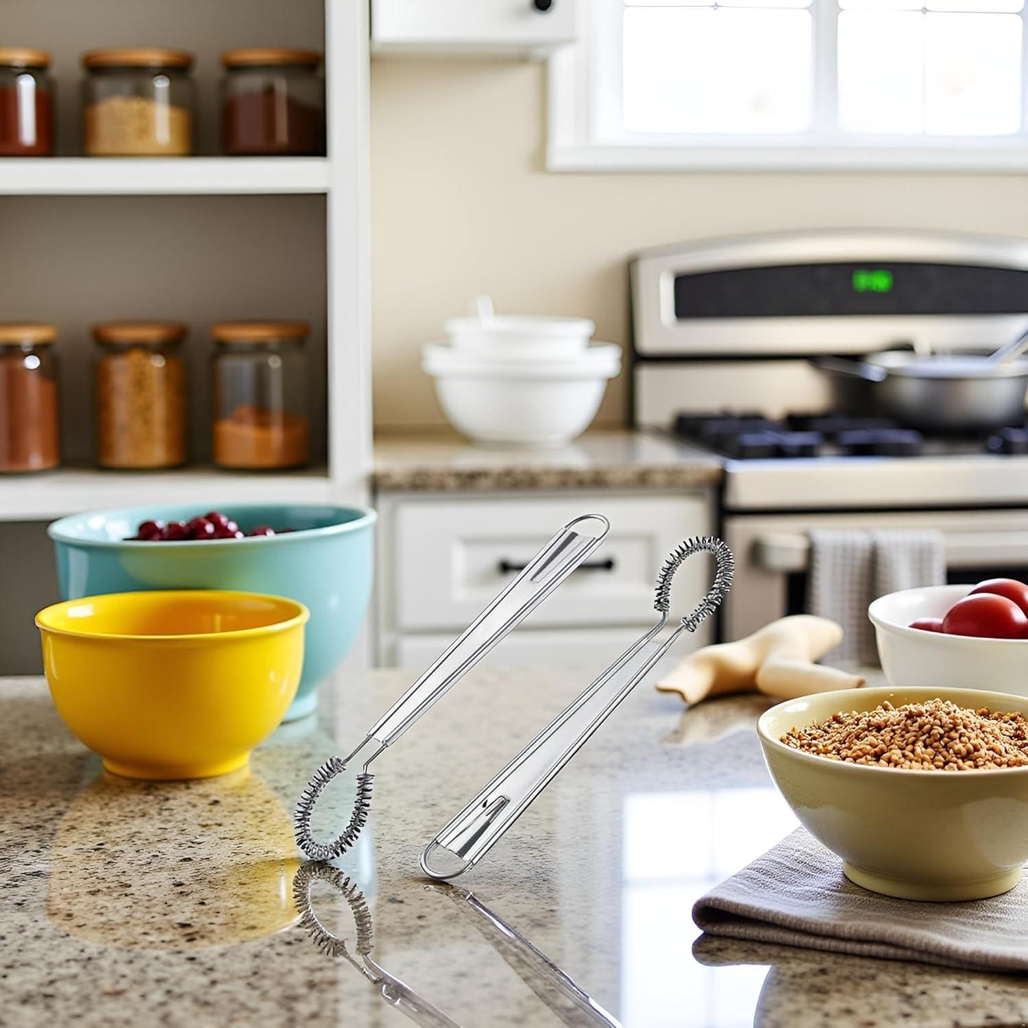 Batidor de Huevos Manual Myuiao de Acero Inoxidable Mini