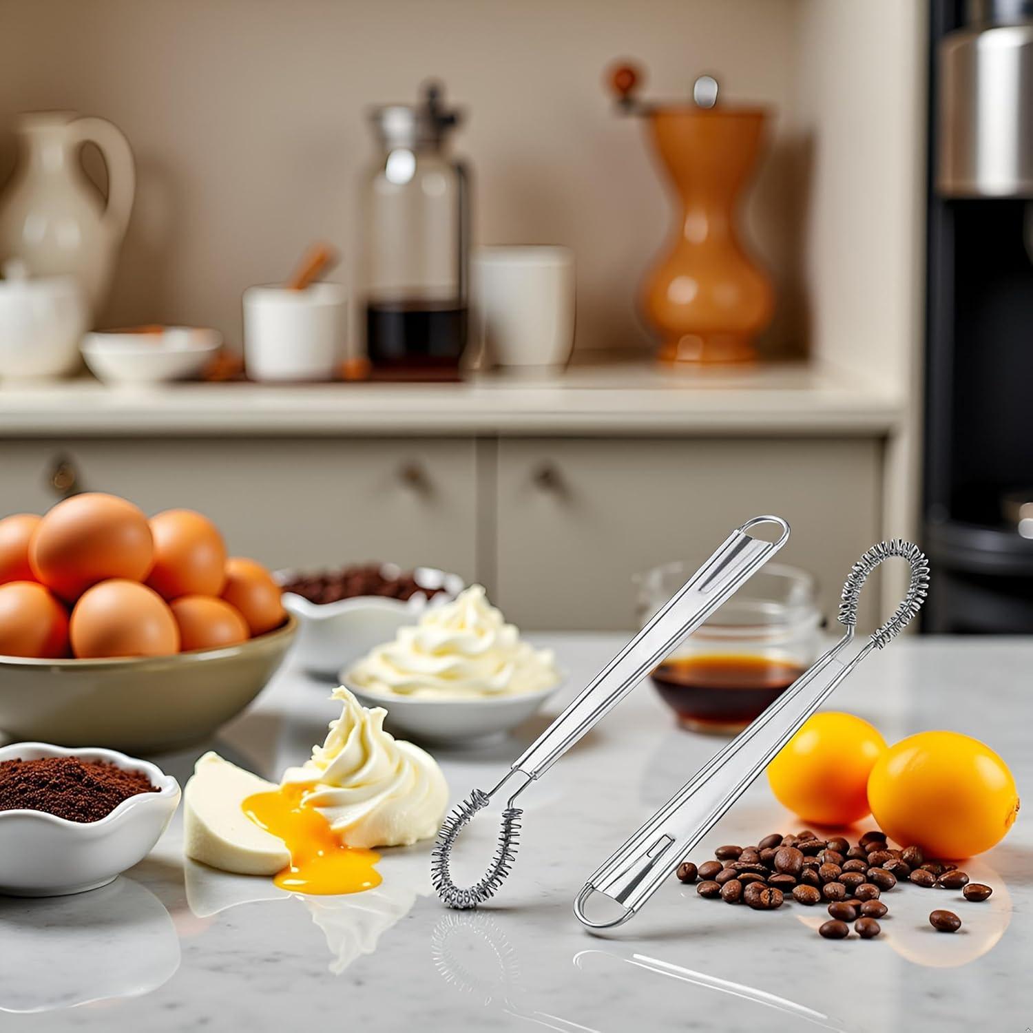 Batidor de Huevos Manual Myuiao de Acero Inoxidable Mini