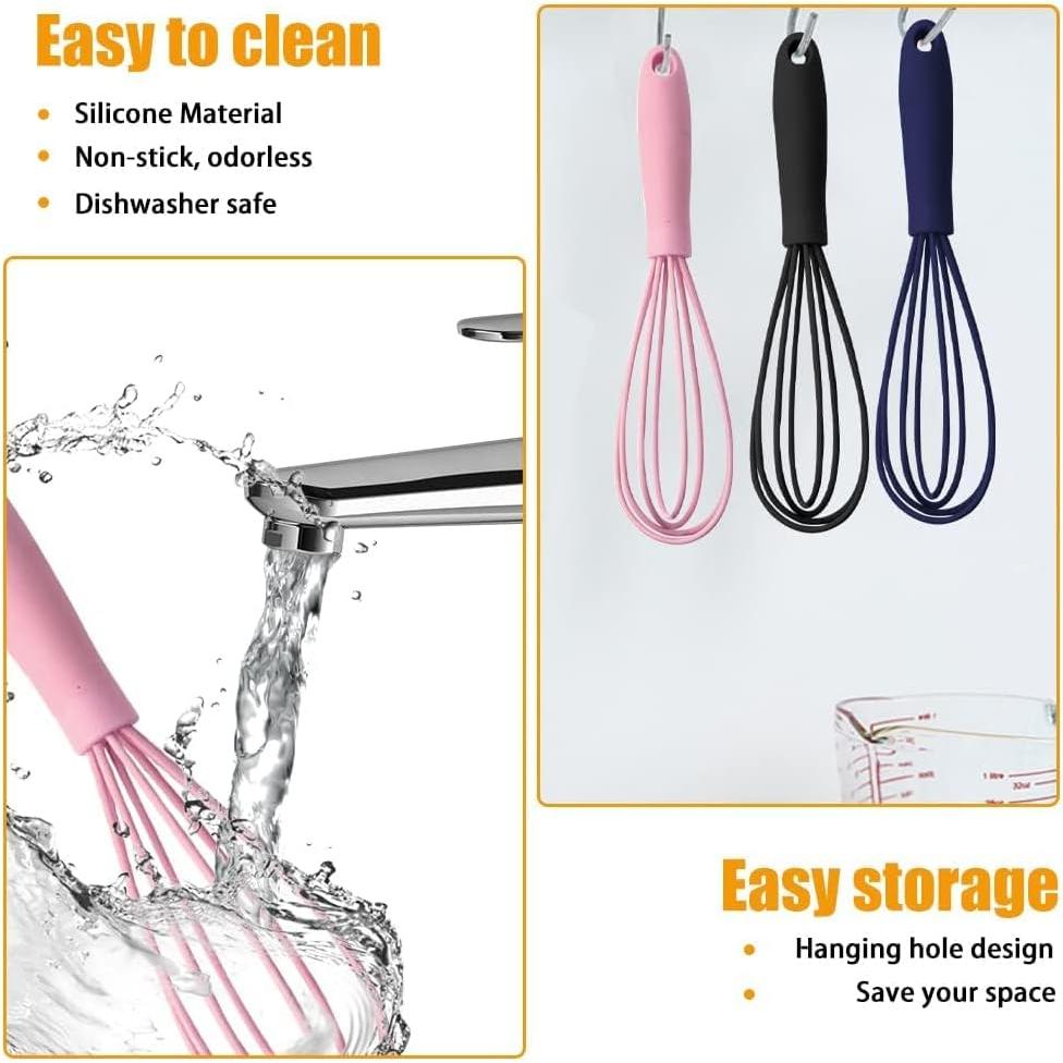 Set de 5 Batidores de Silicona NCAM - Antiadherente y Ergonómico