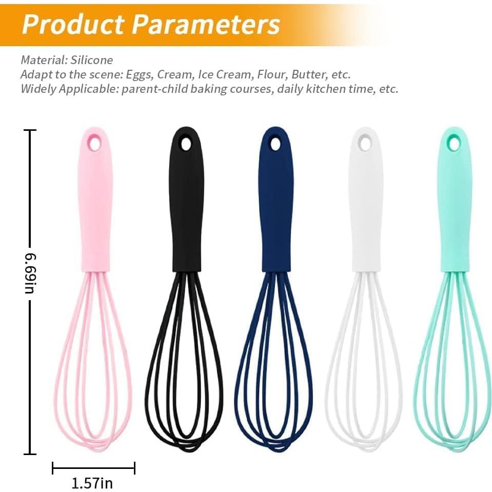 Set de 5 Batidores de Silicona NCAM - Antiadherente y Ergonómico