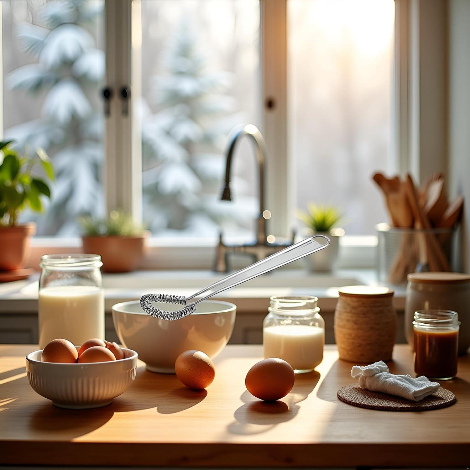 Batidor Manual de Acero Inoxidable WaigN Mini 2.54cm