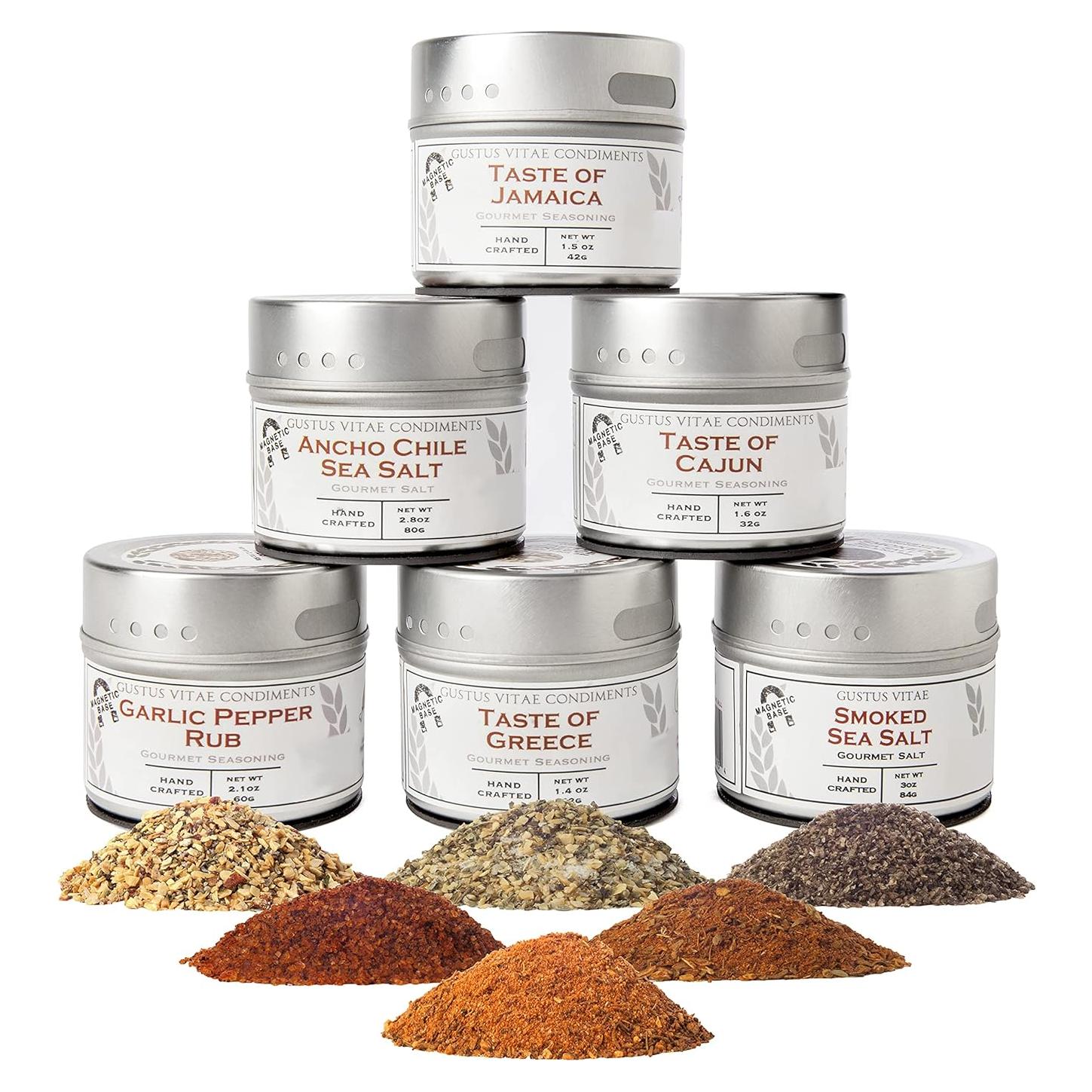 Colección de Sazonadores BBQ Gourmet Gustus Vitae - 6 Latas