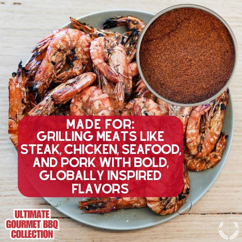 Colección de Sazonadores BBQ Gourmet Gustus Vitae - 6 Latas