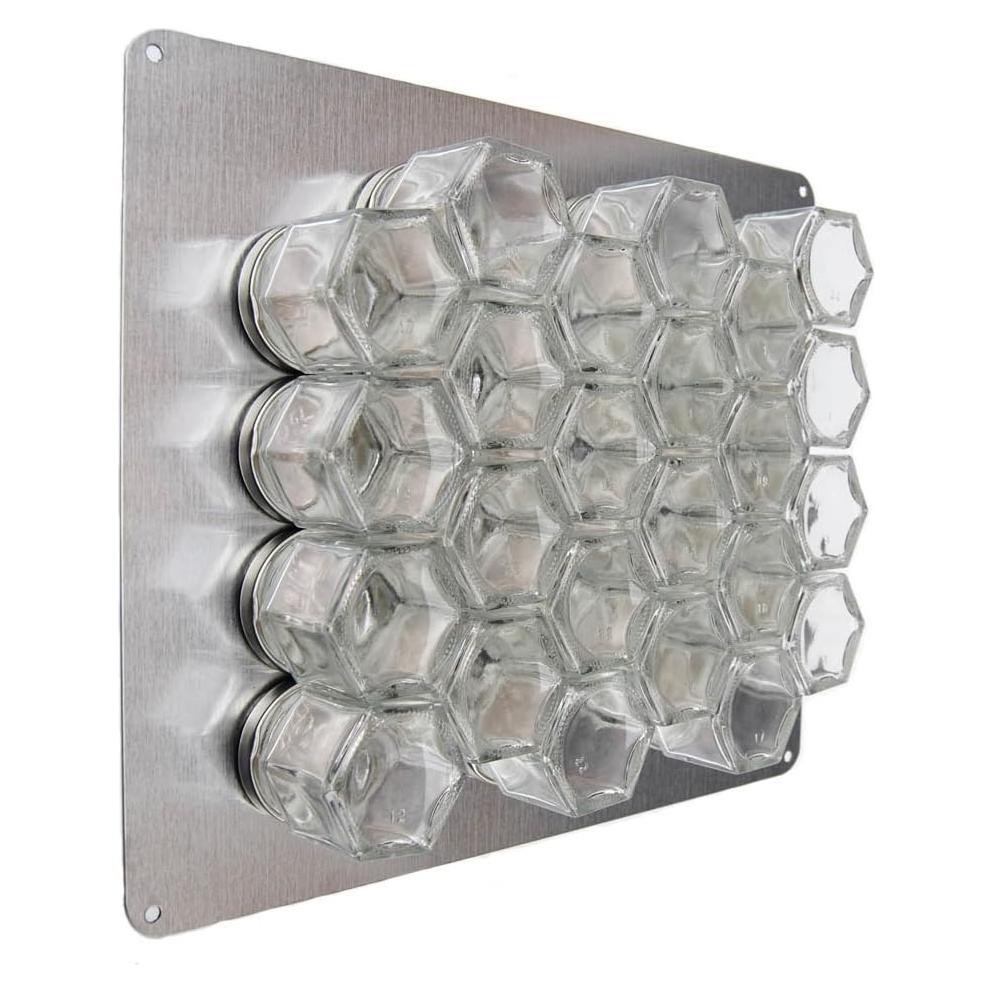 Estante Magnético de Especias Gneiss Spice 24 Tarros Acero Inoxidable