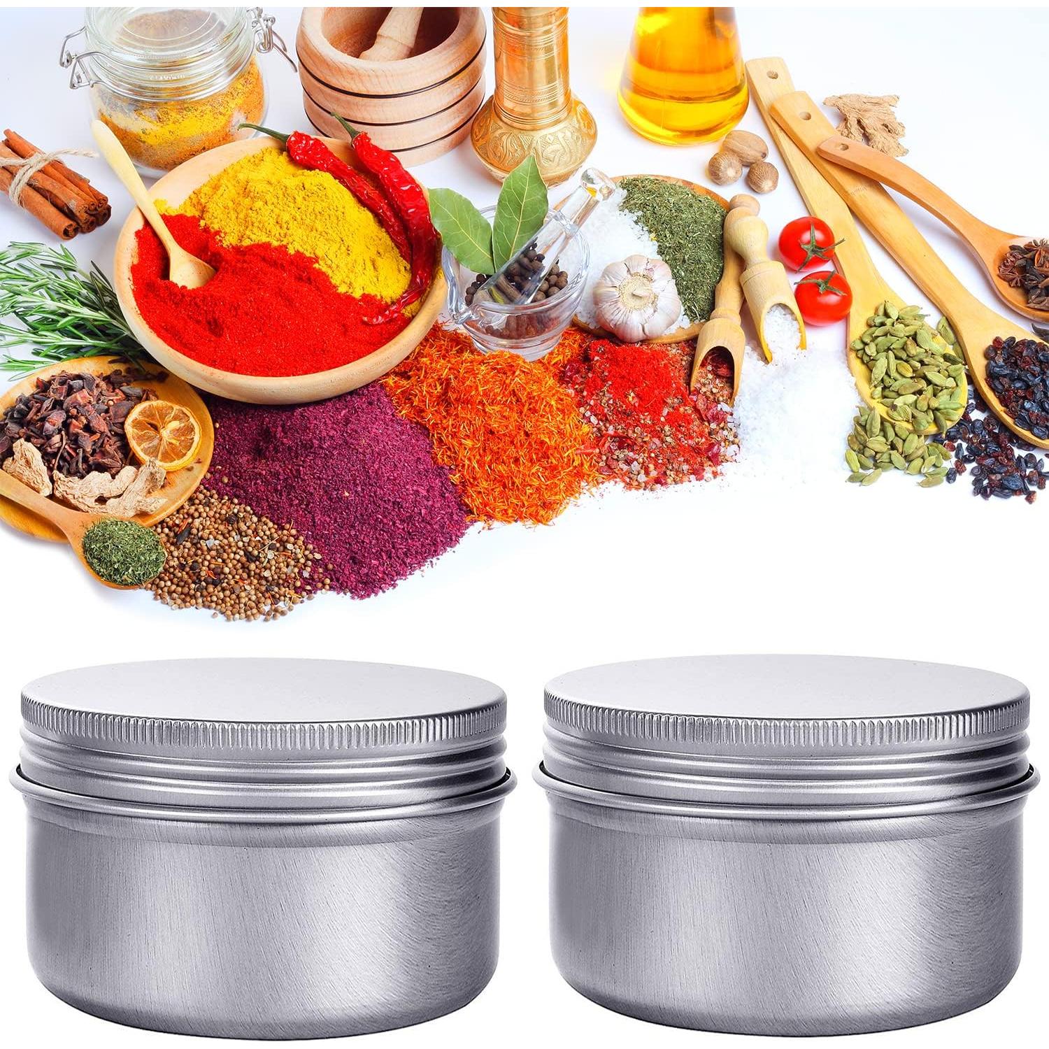 Contenedores de Aluminio 180 mL Hulless - 6 Pcs con Tapa