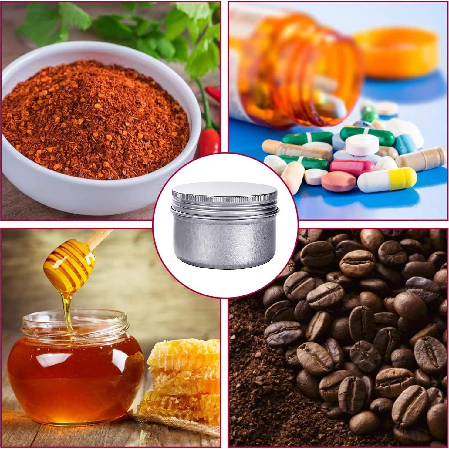 Contenedores de Aluminio 180 mL Hulless - 6 Pcs con Tapa