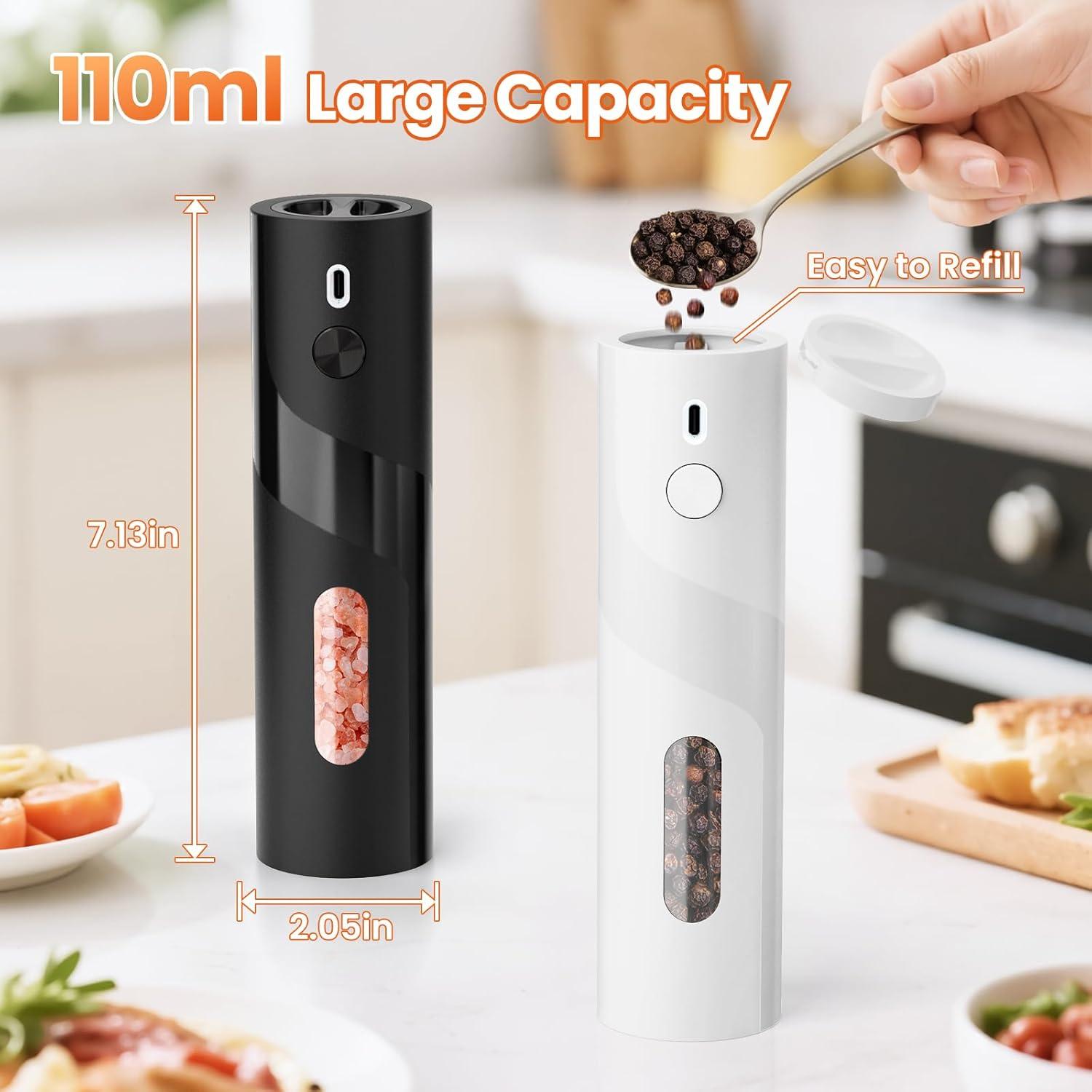 Juego de Molinillos Eléctricos de Sal y Pimienta SmartTrends 110ml