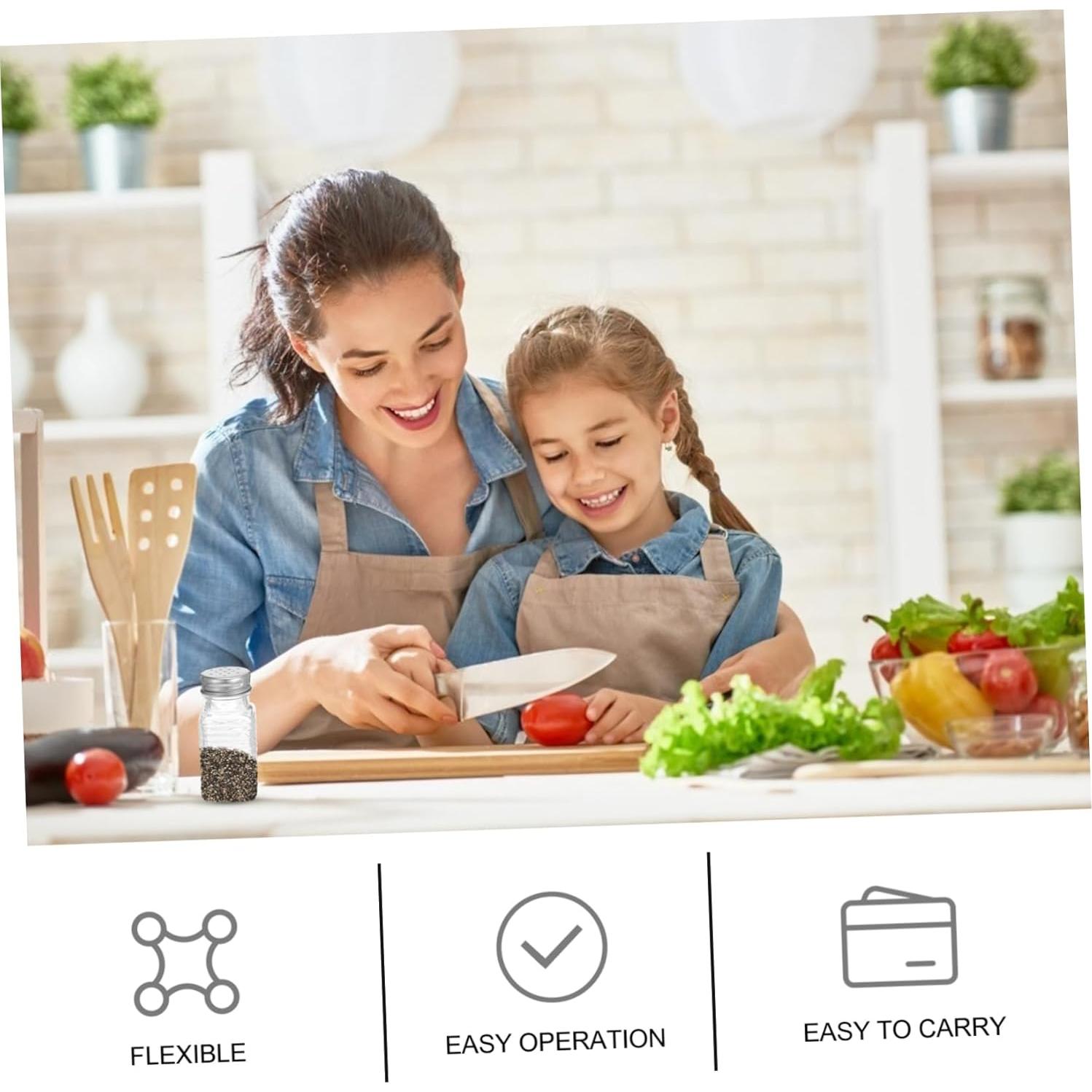 Set 6 Botellas de Vidrio para Condimentos Zerodeko