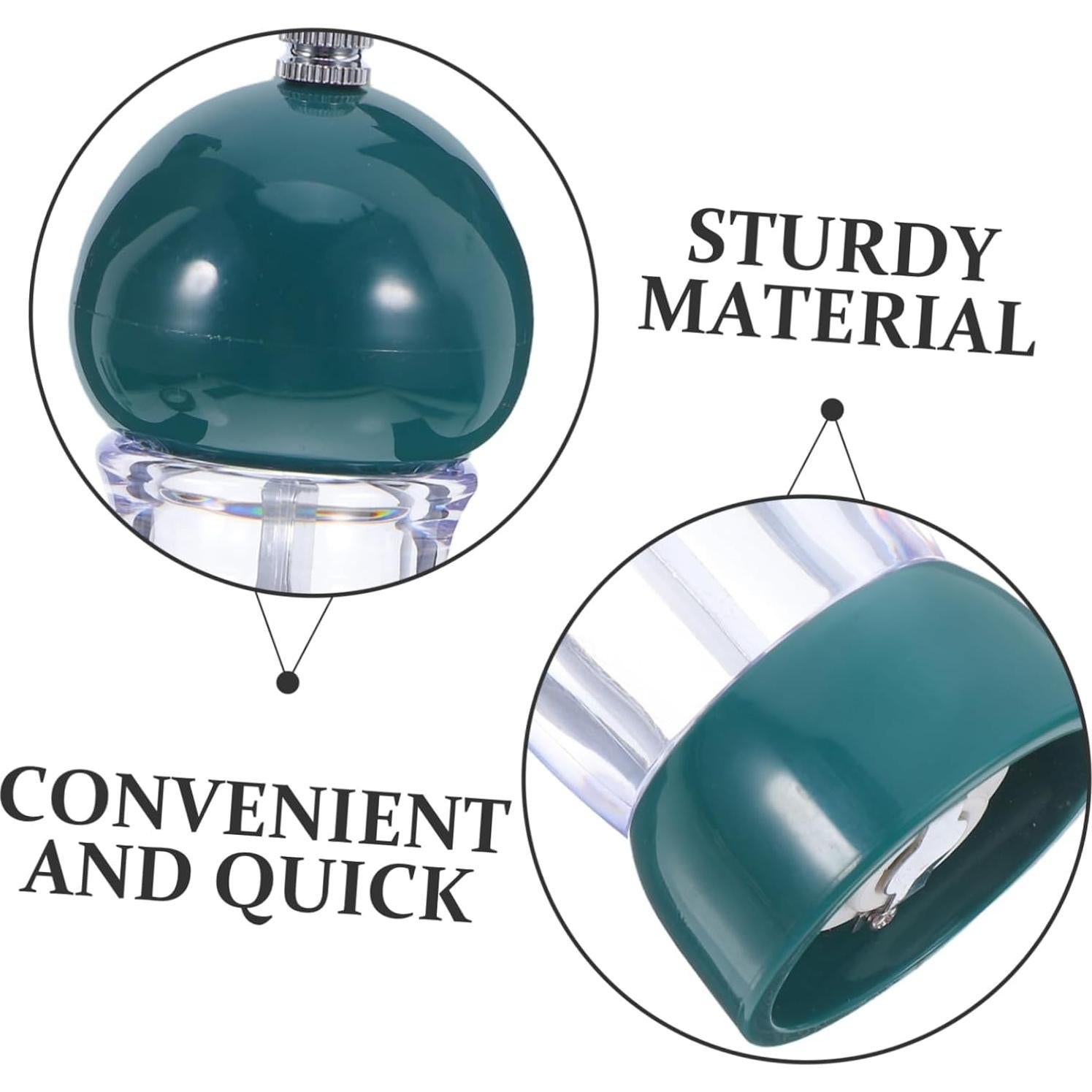 Molinillo de Pimienta y Sal Manual NAMOARLY 15.5cm Ajustable