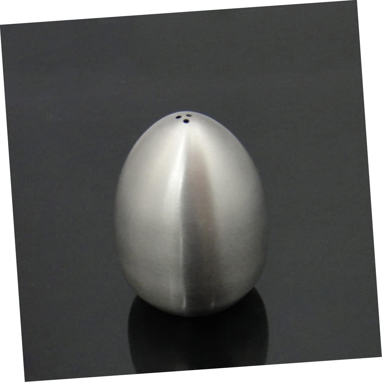 Botellas de Especias en Forma de Huevo Acero Inoxidable STOBAZA