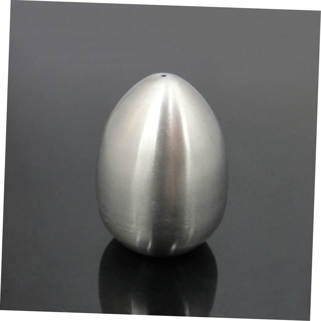 Botellas de Especias en Forma de Huevo Acero Inoxidable STOBAZA