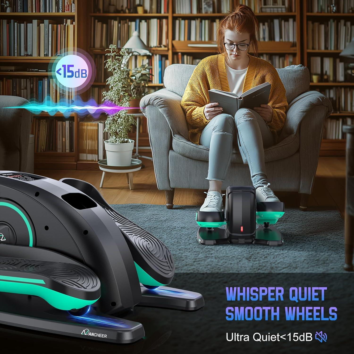 Máquina Elíptica Bajo Escritorio ANCHEER AMA006007, Compacta y Silenciosa