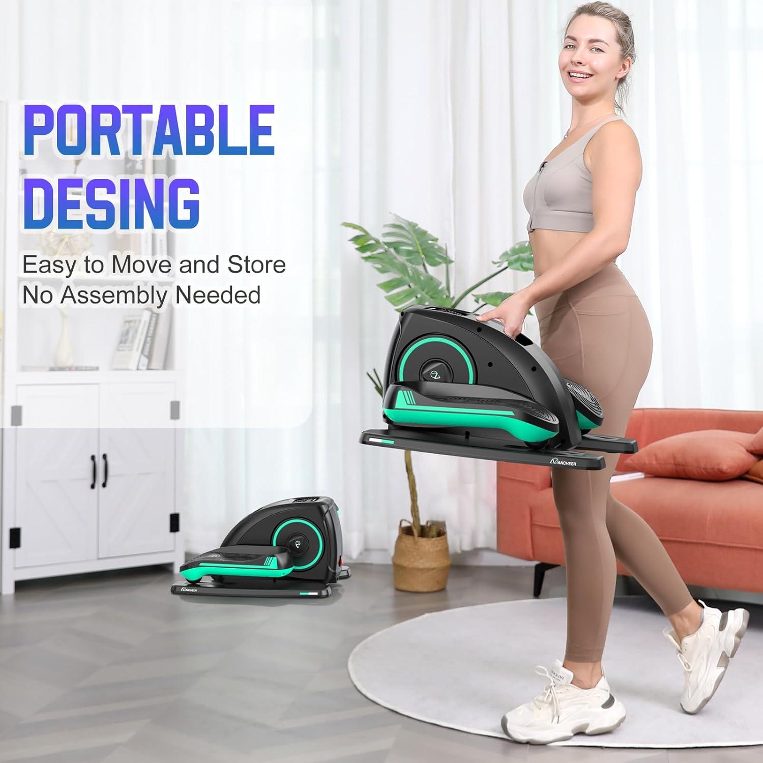 Máquina Elíptica Bajo Escritorio ANCHEER AMA006007, Compacta y Silenciosa