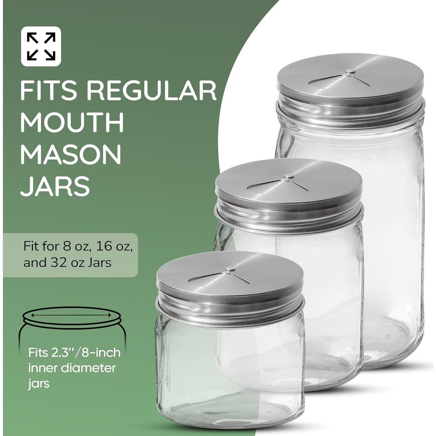 Tapa de Especias Ajustable ByteX Acero Inoxidable Paquete de 4