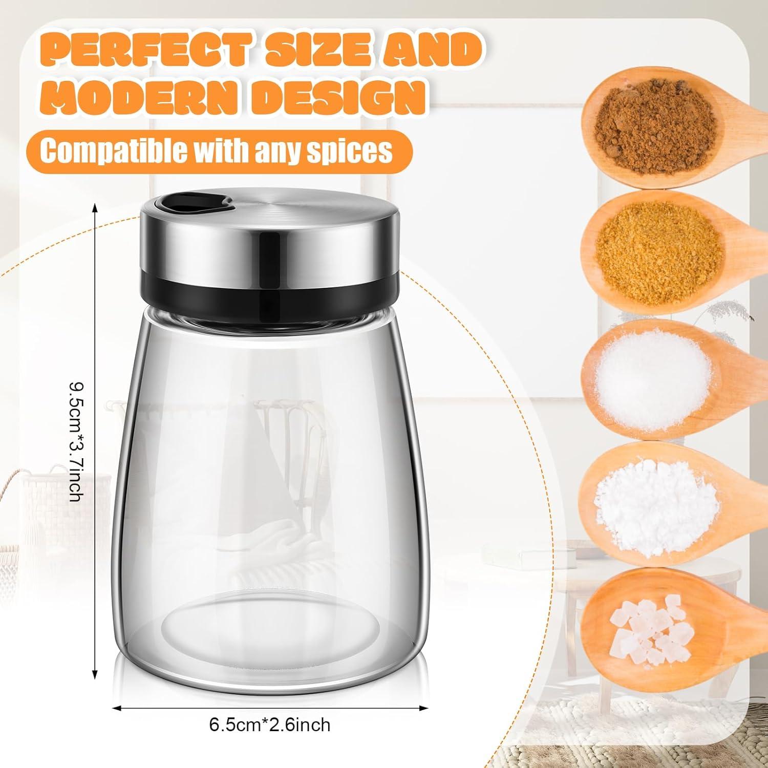 Juego de Saleros y Pimenteros Zhehao 6 Pcs Vidrio 180 ml