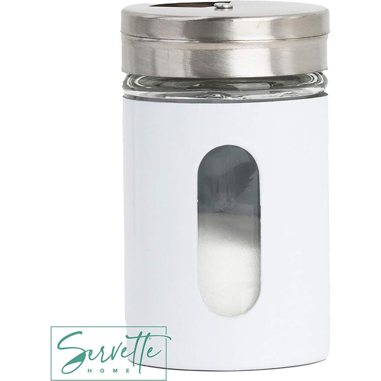 Salero y Pimentero Retro Servette Home Vidrio Set de 2