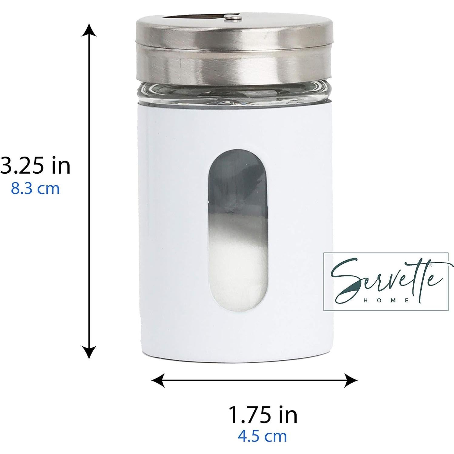 Salero y Pimentero Retro Servette Home Vidrio Set de 2