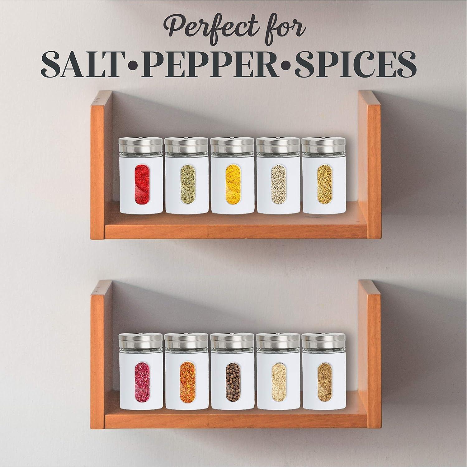 Salero y Pimentero Retro Servette Home Vidrio Set de 2