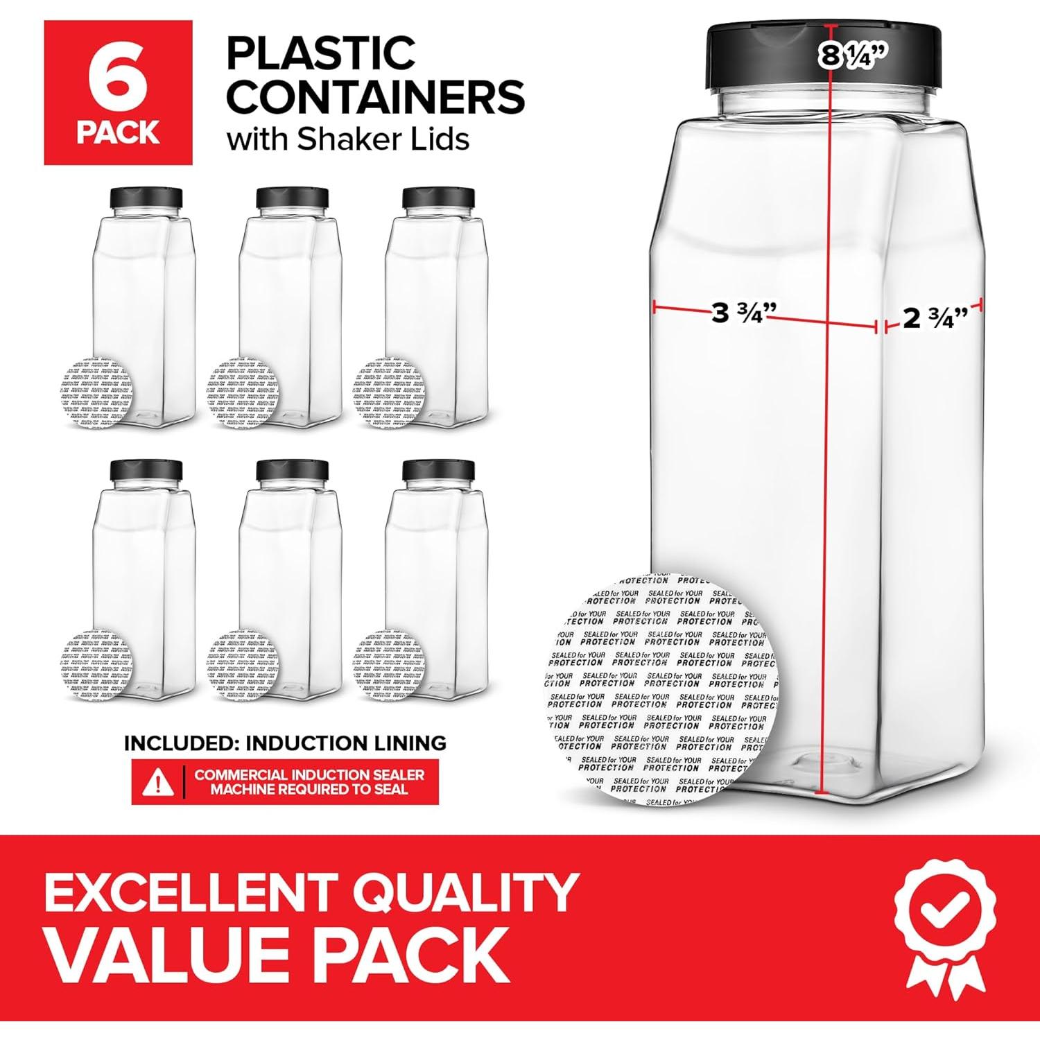 Paquete de 6 frascos de especias 0.95L Stock Your Home