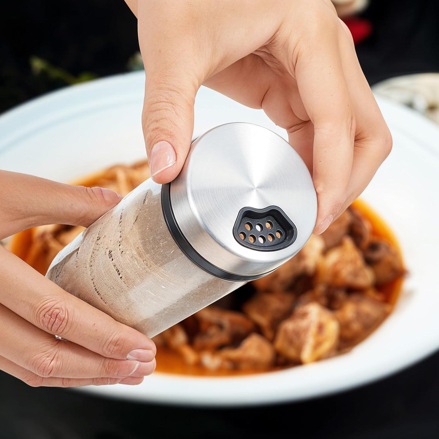 Juego de 6 tarros de especias de vidrio MAQUITA 207 ml