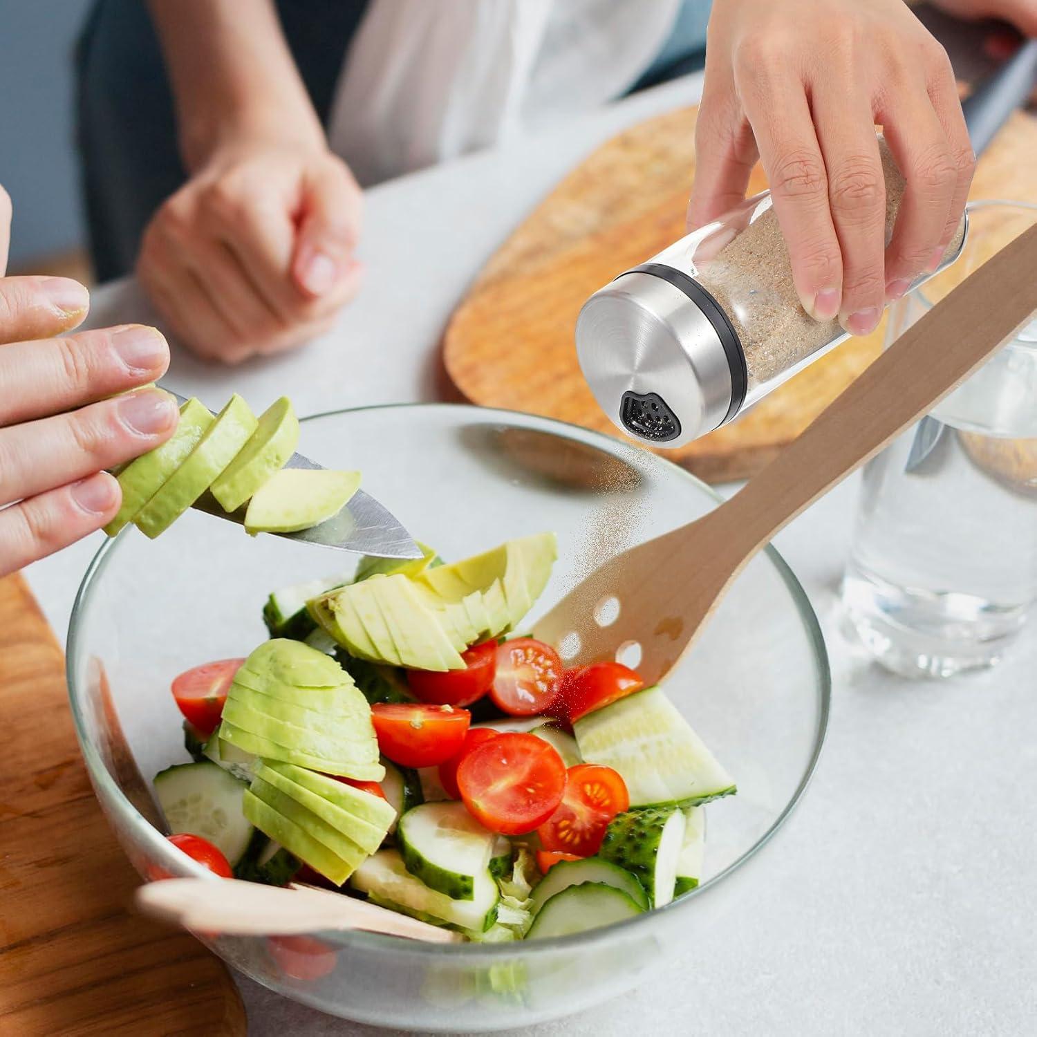 Juego de 6 tarros de especias de vidrio MAQUITA 207 ml