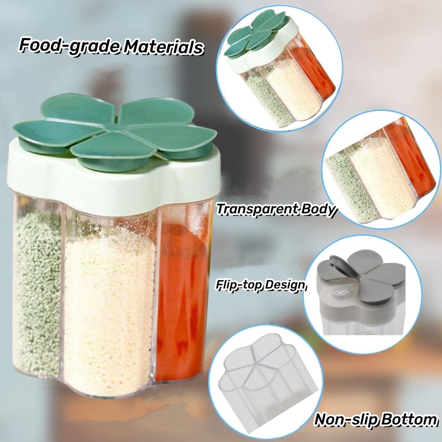 Contenedor de Especias 5 en 1 Tahonuss - 2 Piezas Portátil