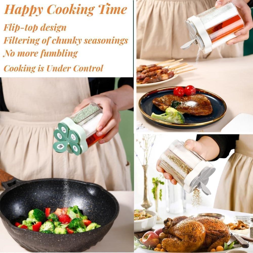 Contenedor de Especias 5 en 1 Tahonuss - 2 Piezas Portátil