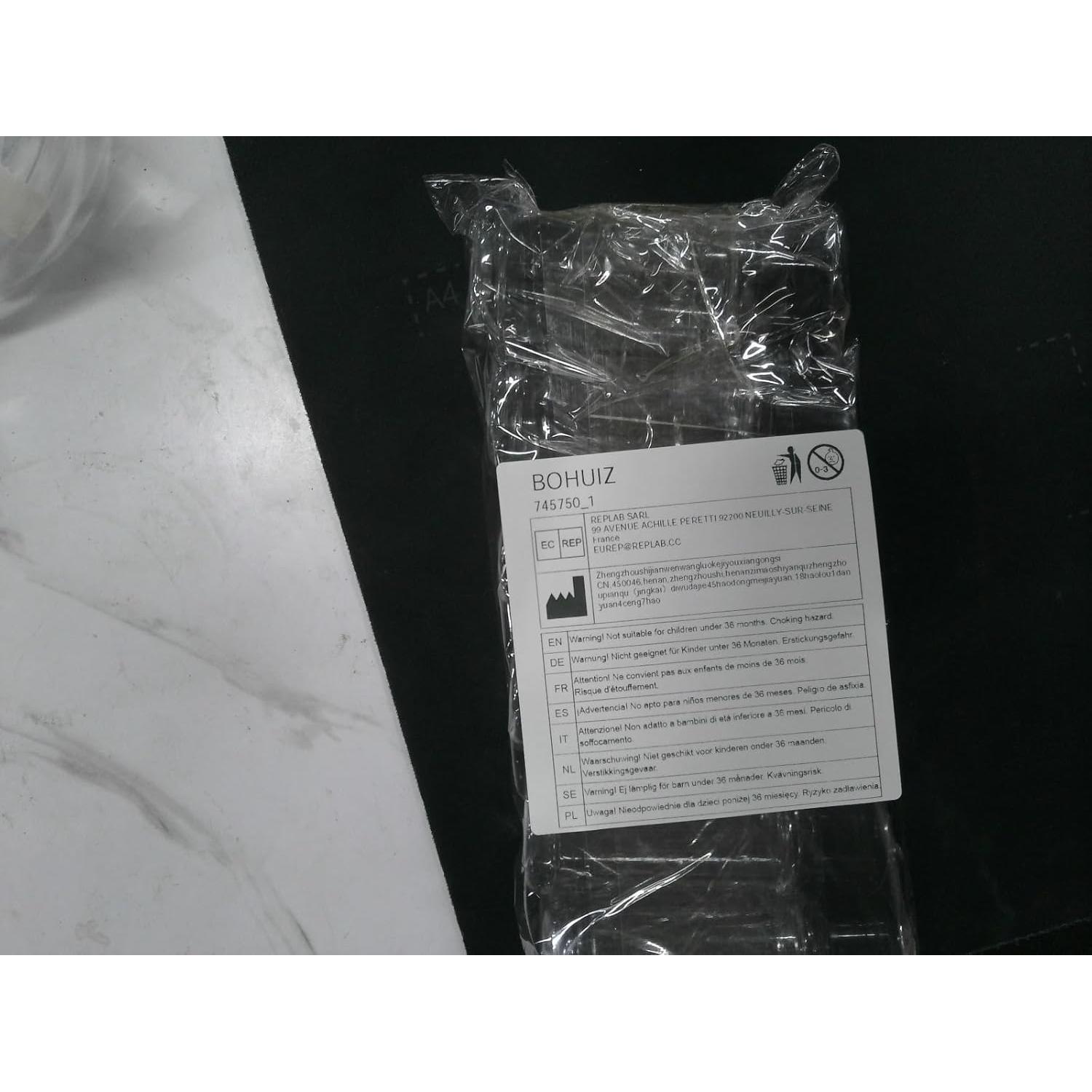 Paquete de 6 Tarros de Especias Plástico Transparente 90 ml