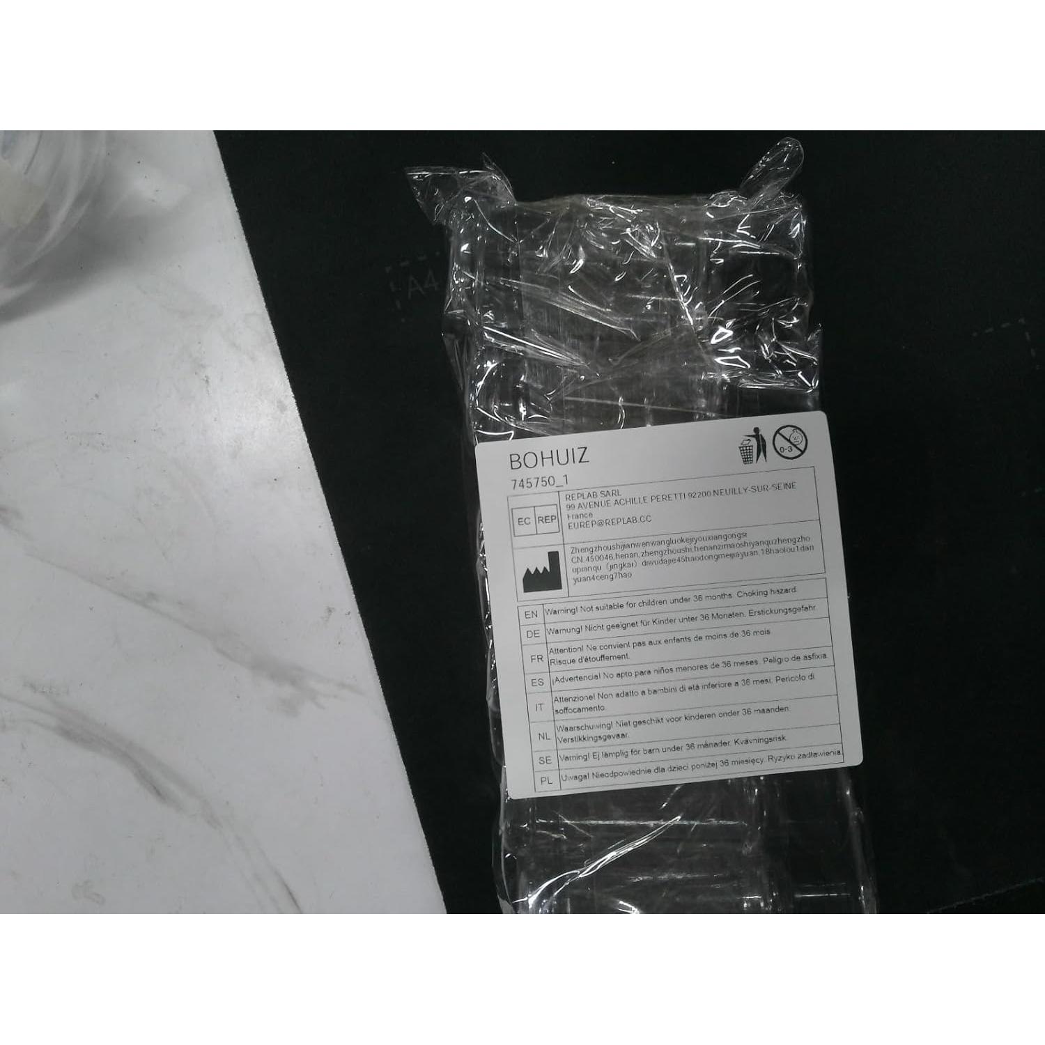 Paquete de 6 Tarros de Especias Plástico Transparente 90 ml