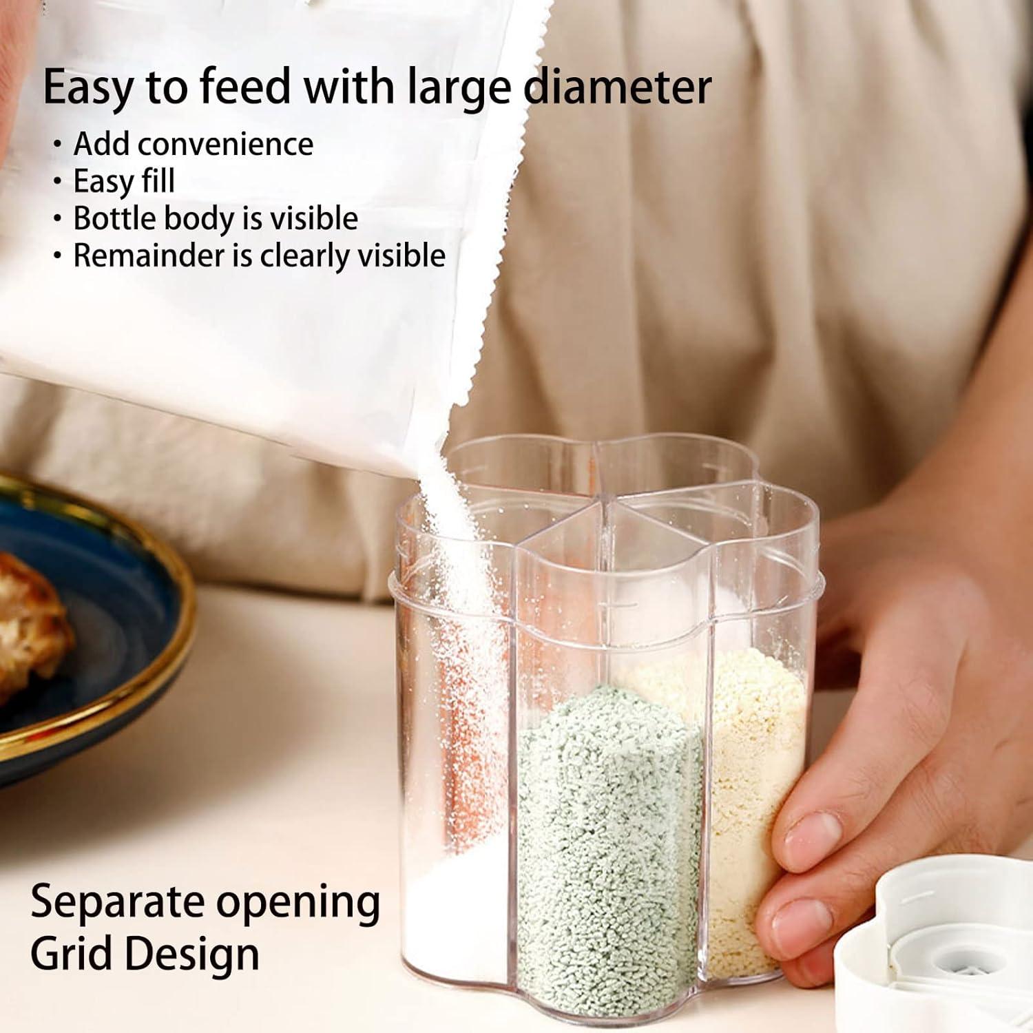 Contenedor de Especias 5 en 1 Verde con Tapa Hermética