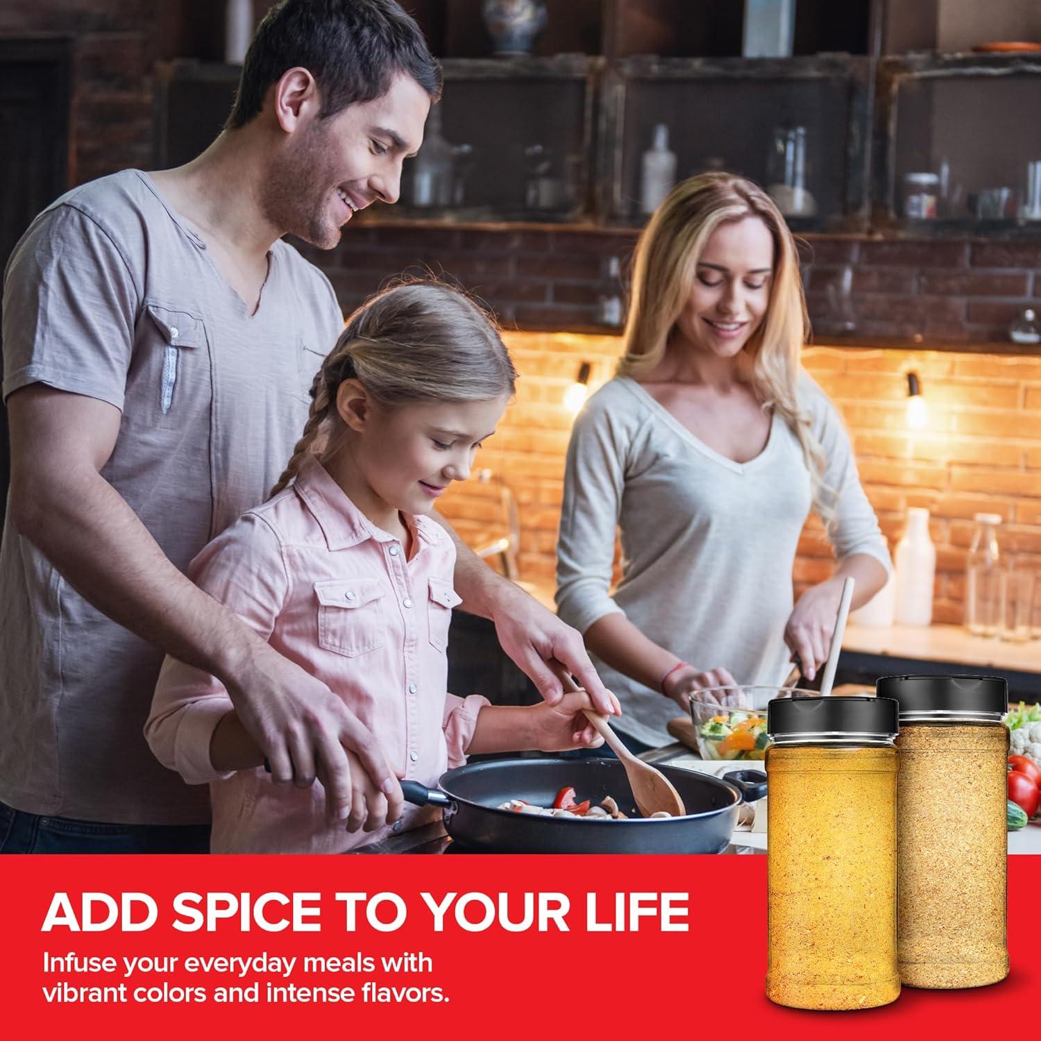 Paquete de 6 tarros de especias 473 ml Stock Your Home