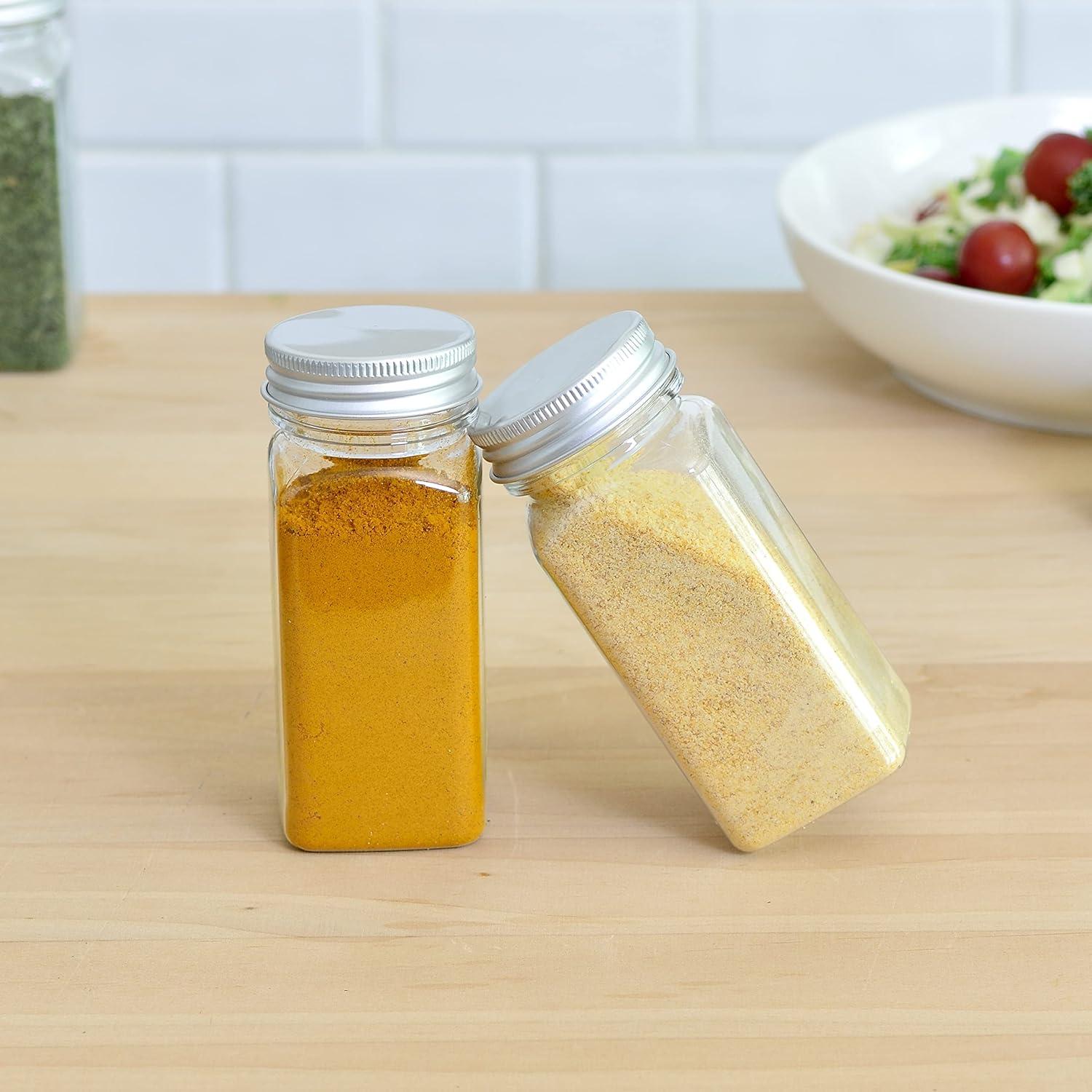 Tarros de Especias Youngever 12 Piezas 142ml Plástico Hermético