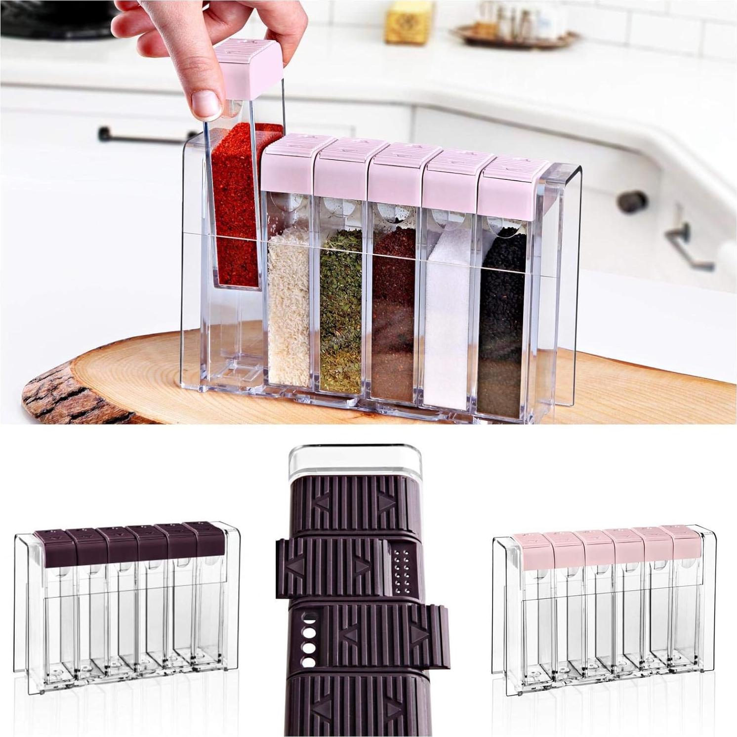 Set de 6 Tarros de Especias Portátiles Glittering Bazaar