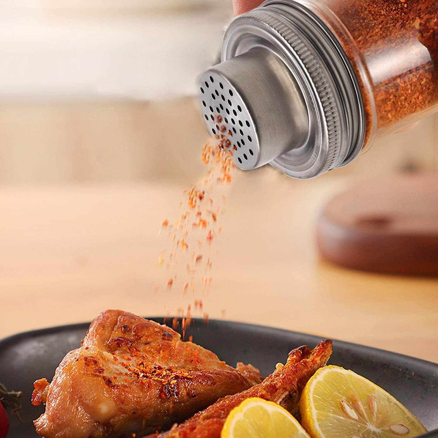 Paquete de 2 tapas de shaker Together-life de acero inoxidable