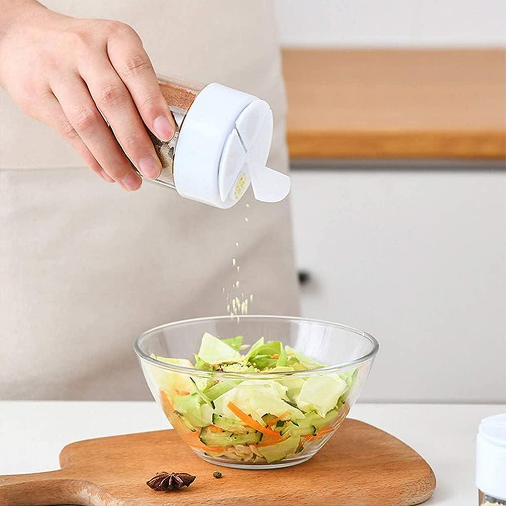 Contenedor de Especias 4 en 1 AKOAK - Blanco, 7.5 cm