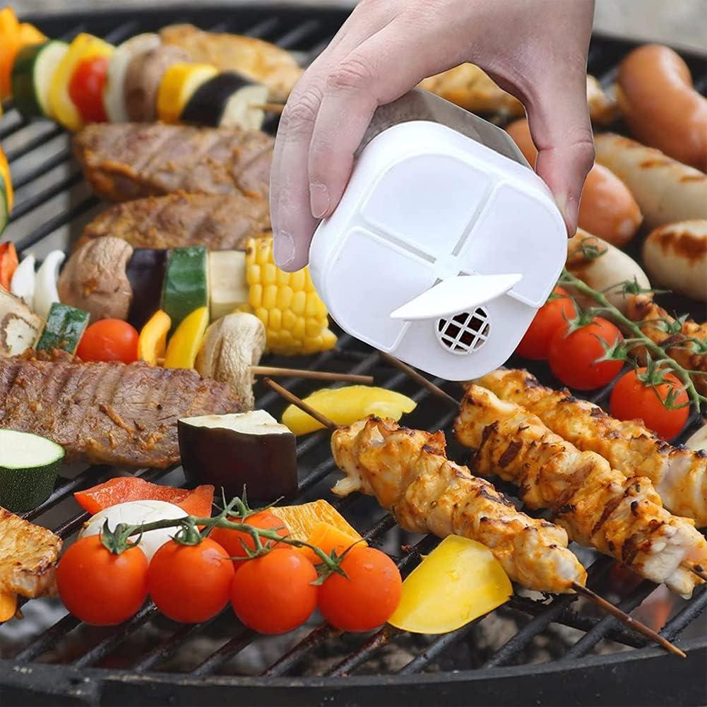 Contenedor de Especias 4 en 1 AKOAK - Blanco, 7.5 cm