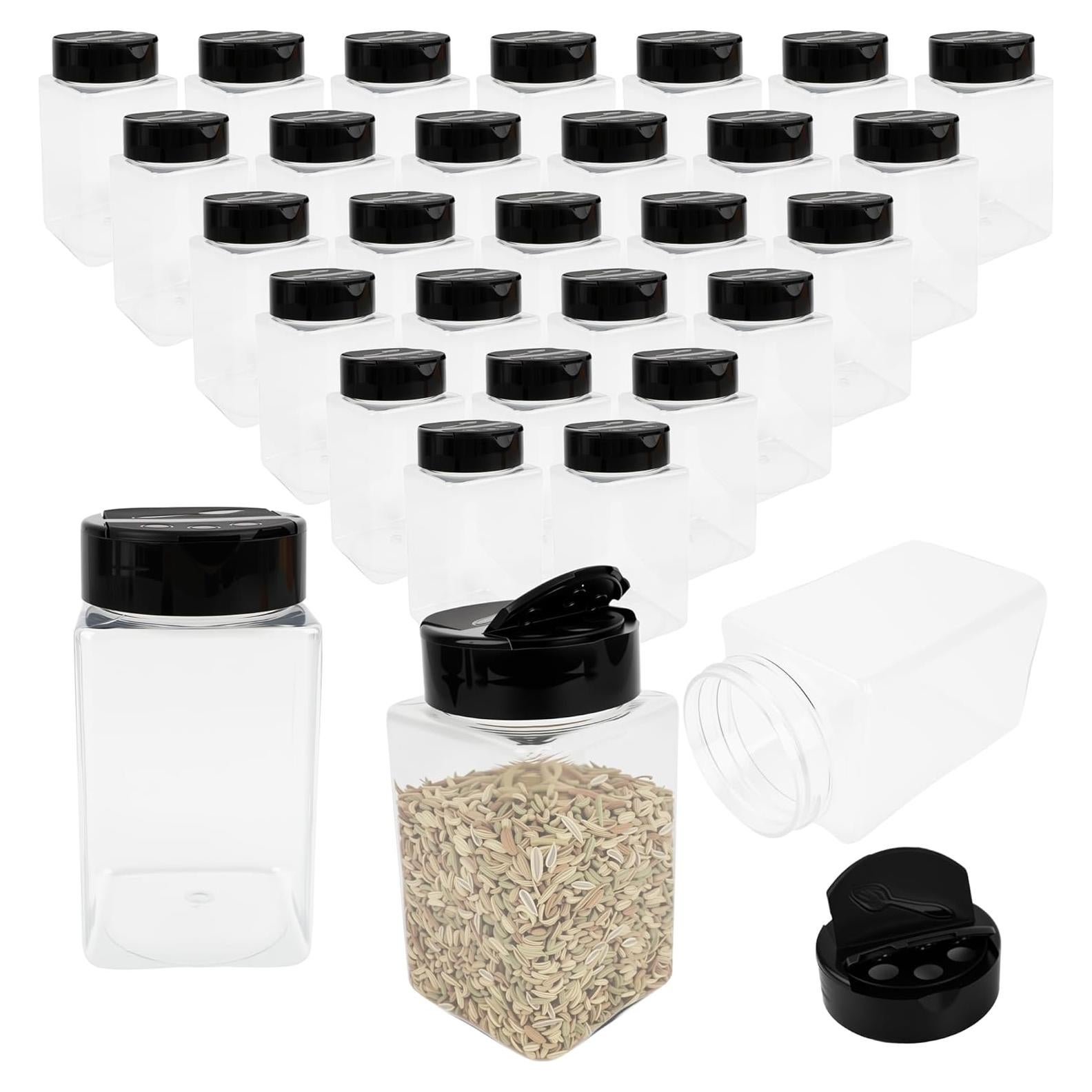 Paquete de 30 frascos de especias Medanera 250 ml claros