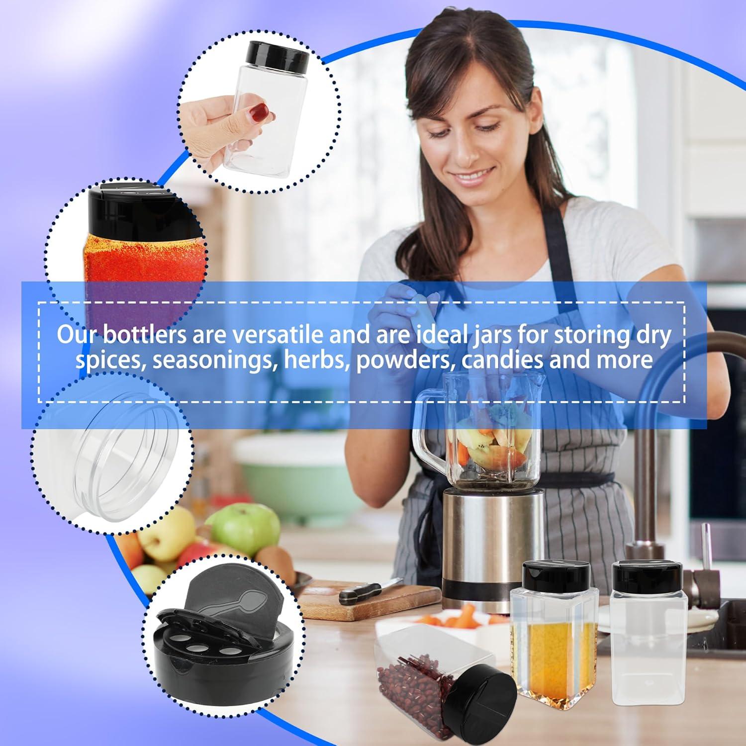 Paquete de 30 frascos de especias Medanera 250 ml claros