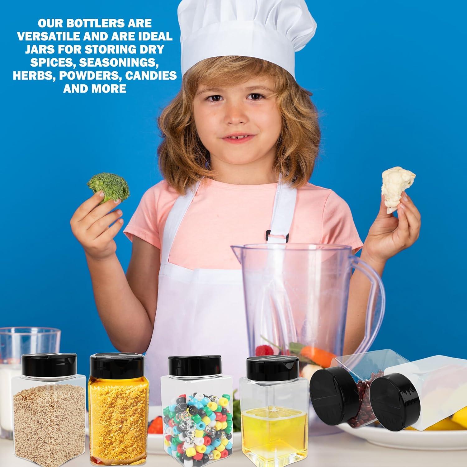 Paquete de 30 frascos de especias Medanera 250 ml claros