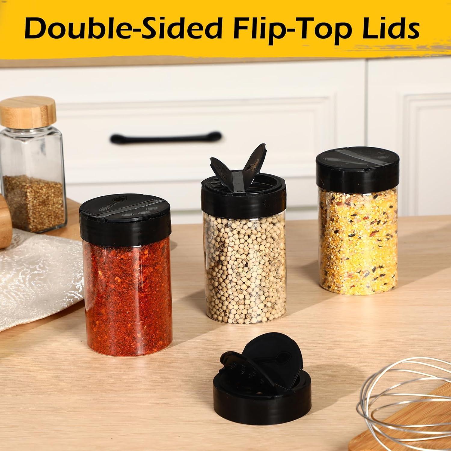 Paquete de 30 frascos de especias Yiyiring 250 ml con tapa abatible