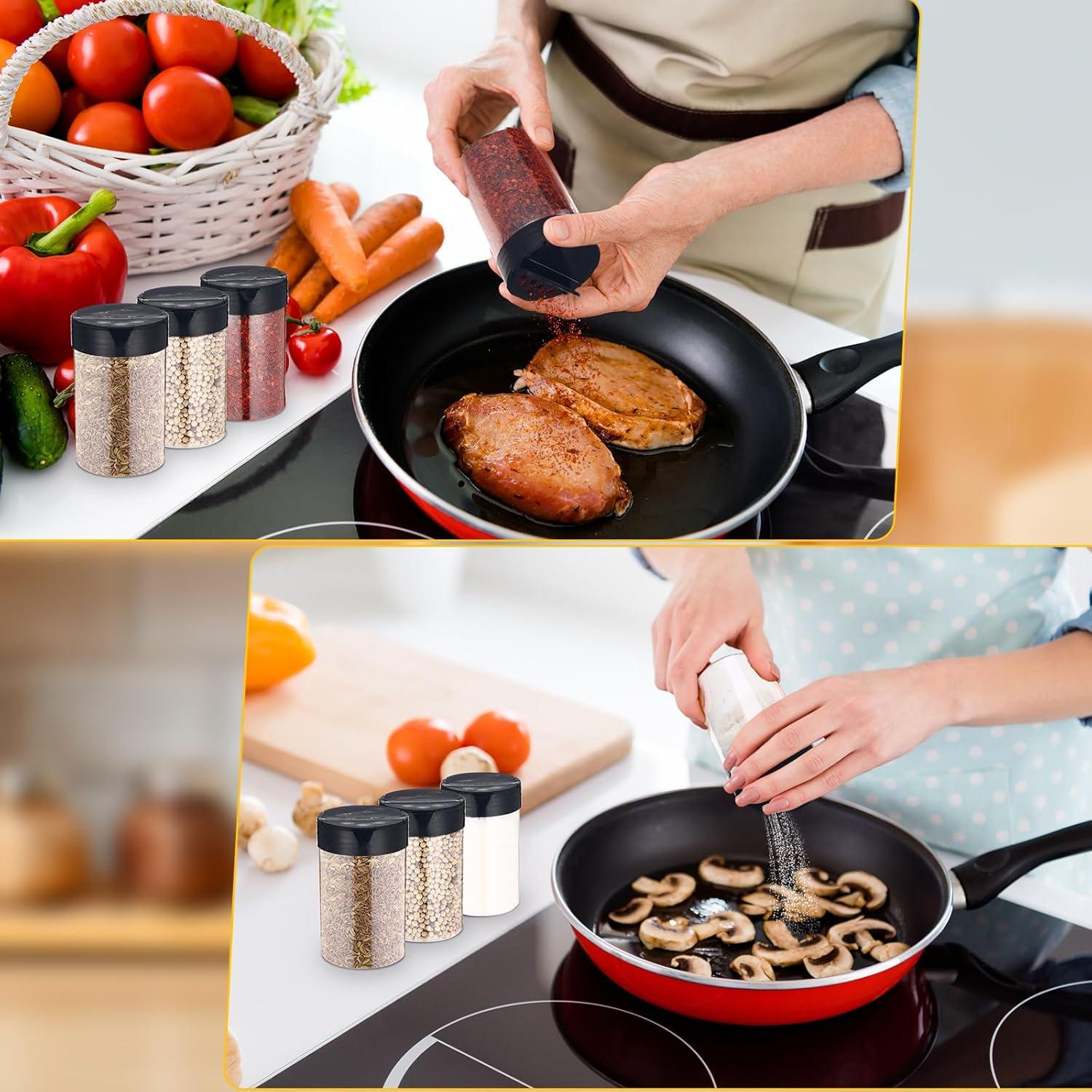 Paquete de 30 frascos de especias Yiyiring 250 ml con tapa abatible